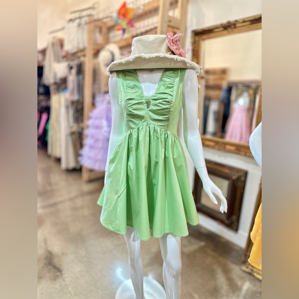 Girly Flutter Sleeve Babydoll Mini Dress